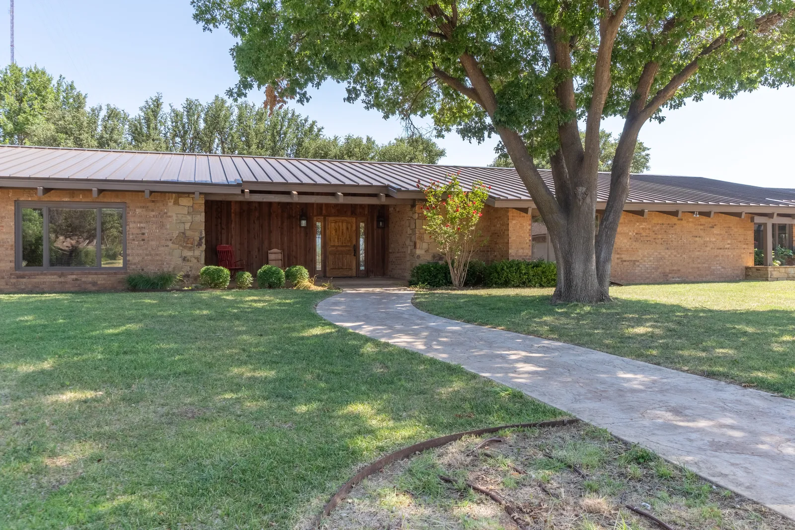 Exterior real estate photo of a Texas Panhandle home