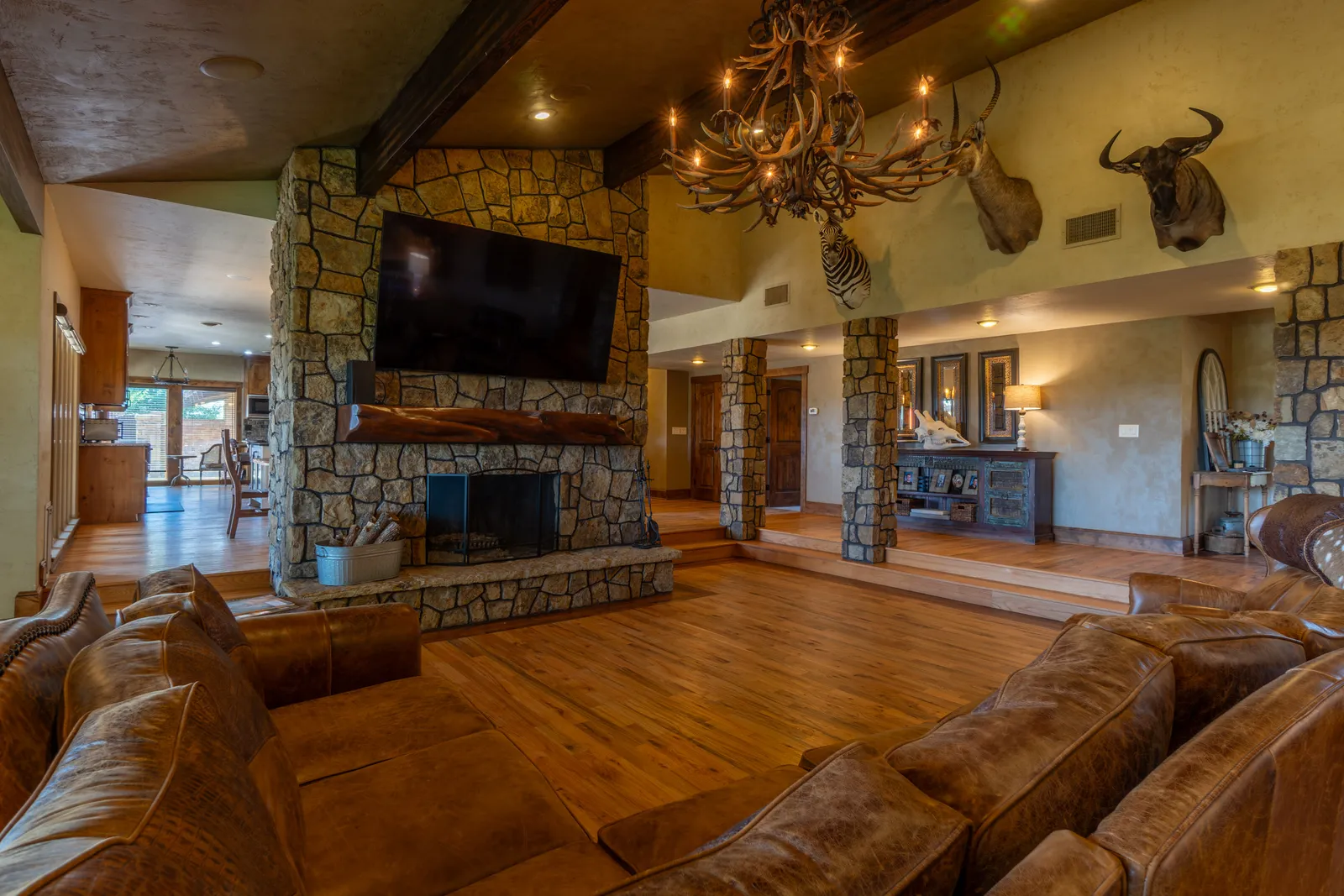 Living room real estate photo